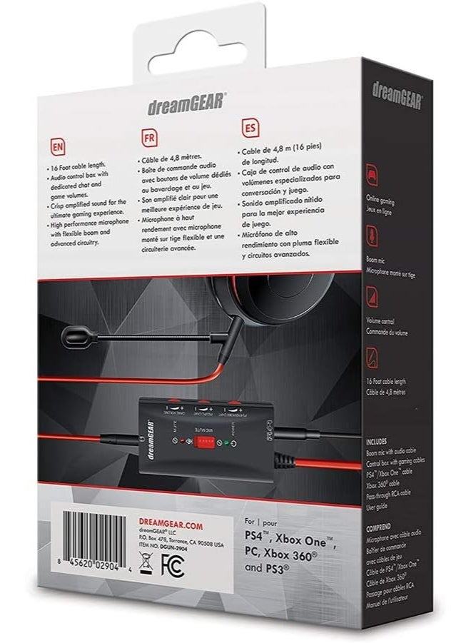 dreamGear - Boomchat Pro - Covert Music Headphones into Gaming Headphones, Includes Boom mic and Audio Controls - Image 3