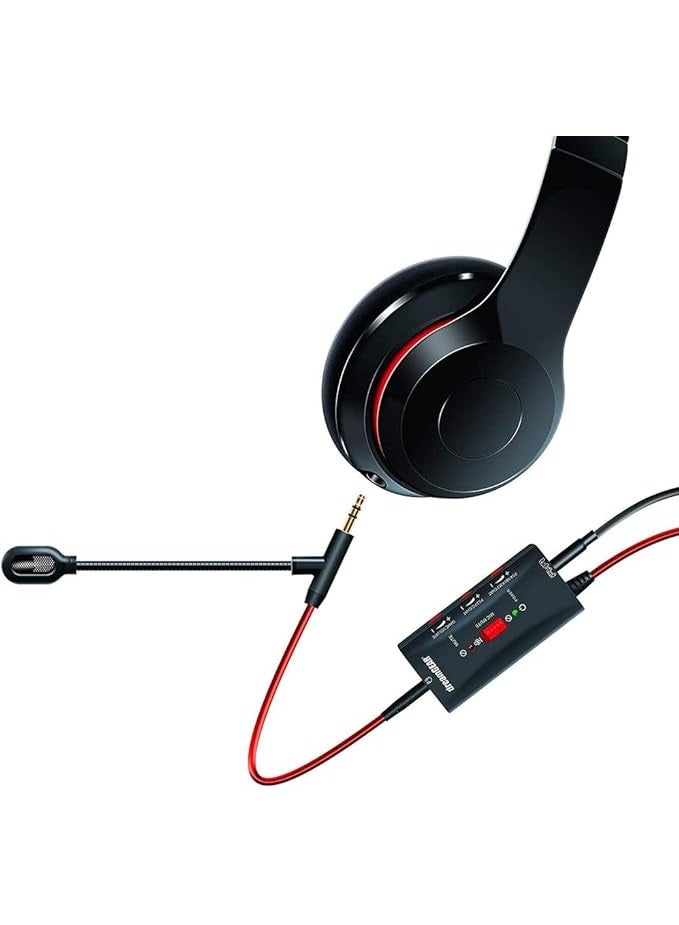 dreamGear - Boomchat Pro - Covert Music Headphones into Gaming Headphones, Includes Boom mic and Audio Controls - Image 1