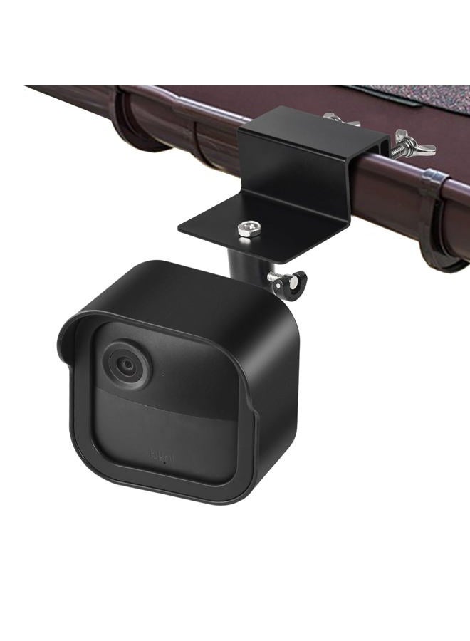 delilyn Gutter Mount for All-New Blink Outdoor 4 (4th Gen) & (3rd Gen), Weatherproof Protective Housing + 360°Swivel Adjustment Rust-Proof Aluminum Alloy Bracket for Blink Outdoor Camera, No Drill - Image 1