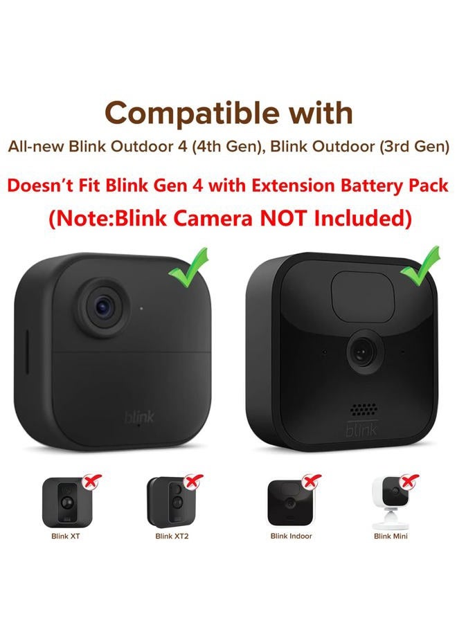 delilyn Gutter Mount for All-New Blink Outdoor 4 (4th Gen) & (3rd Gen), Weatherproof Protective Housing + 360°Swivel Adjustment Rust-Proof Aluminum Alloy Bracket for Blink Outdoor Camera, No Drill - Image 2