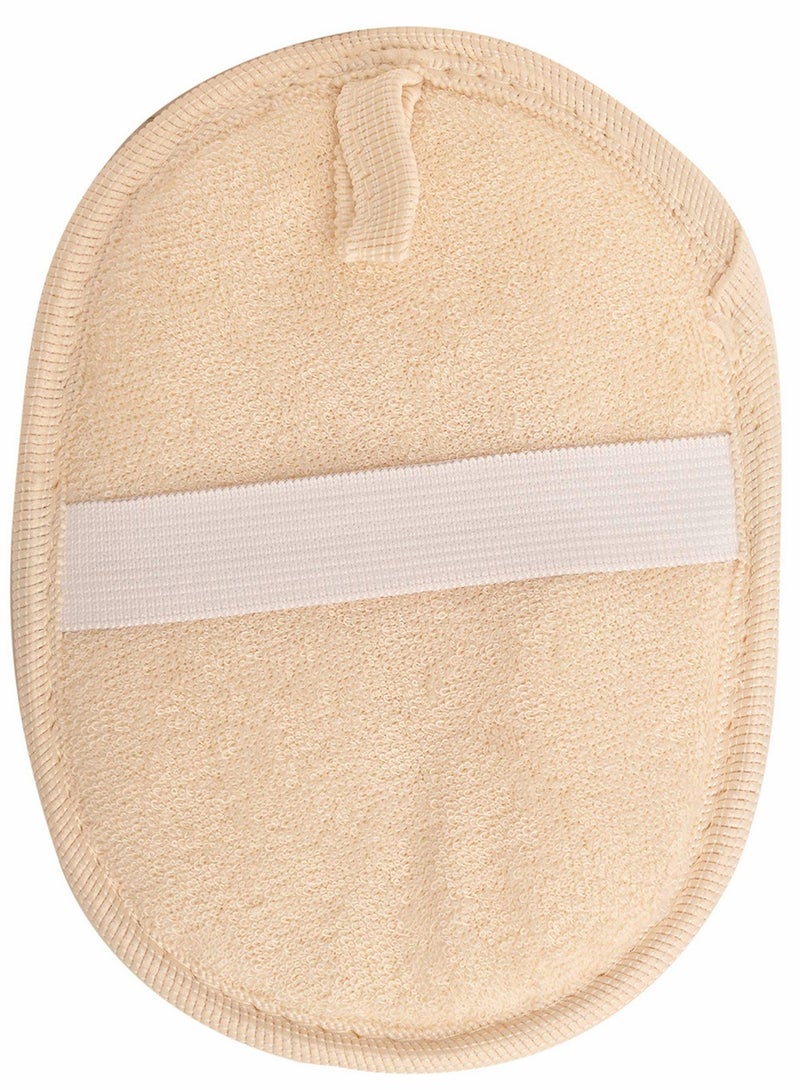 2 Pcs Bath Loofah Sponge and Biodegradable Exfoliating Loofah Pads body Scrubber Natural Bath and Shower Washcloth - Image 3