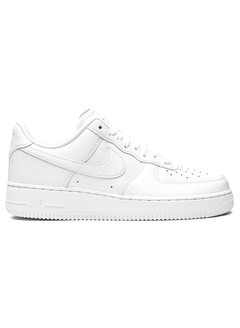 Nike Nike Air Force 1 Low '07 "Fresh" White Leather Sneakers with Air Cushioning  - Image 1