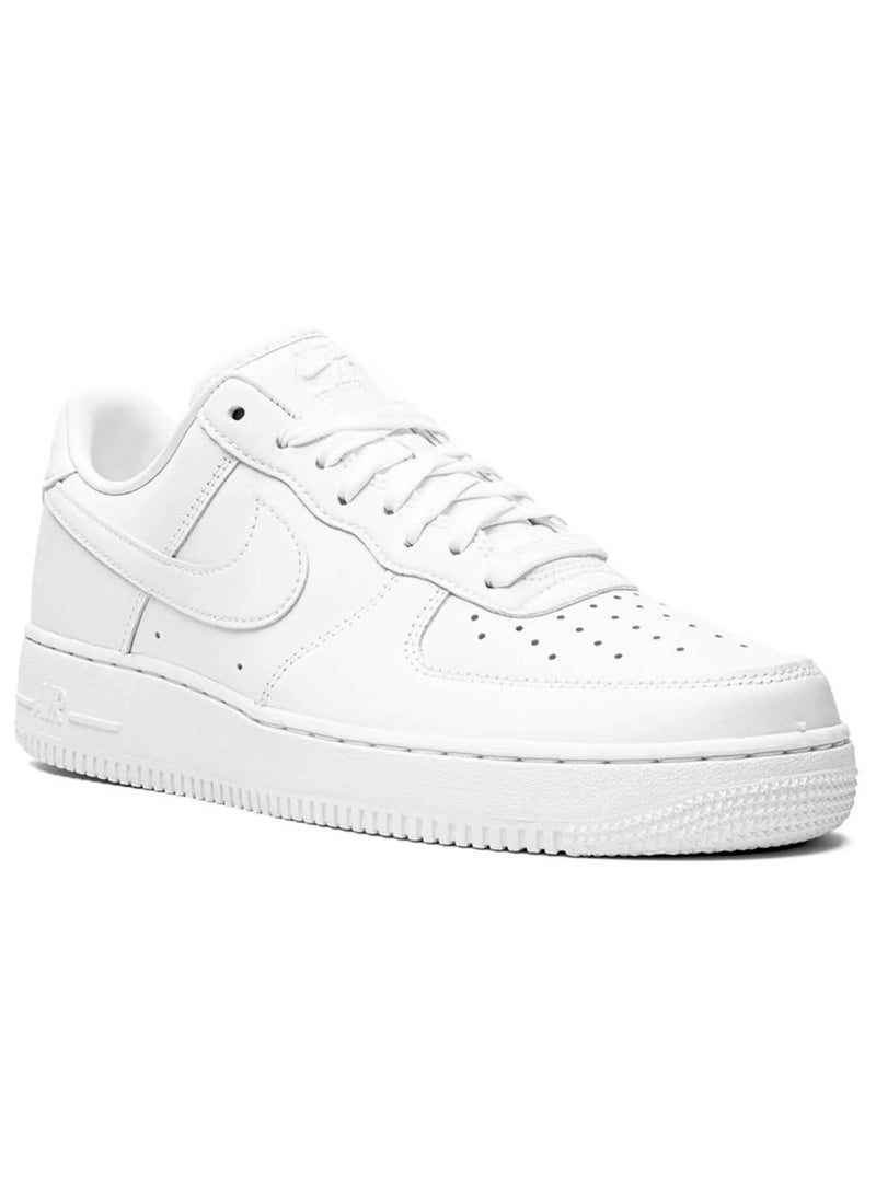 Nike Nike Air Force 1 Low '07 "Fresh" White Leather Sneakers with Air Cushioning  - Image 2