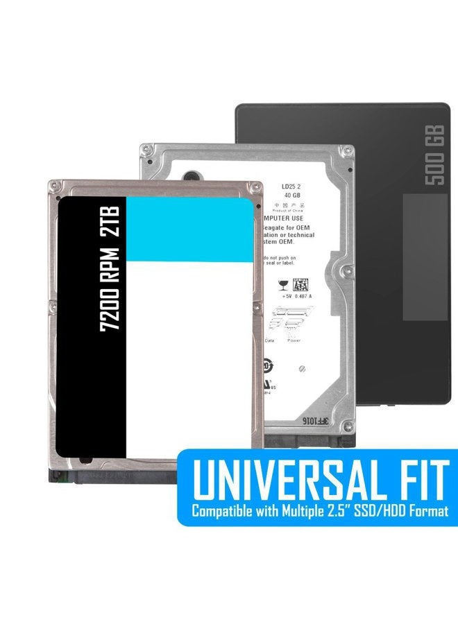 KingWin SSD Mounting Bracket for PCI, 2 x 2.5 Inch to PCI Internal Hard Drive Kit. Convert Any 2.5” Into One Slot, Screws Included, Quick & Easy Installation - Image 4