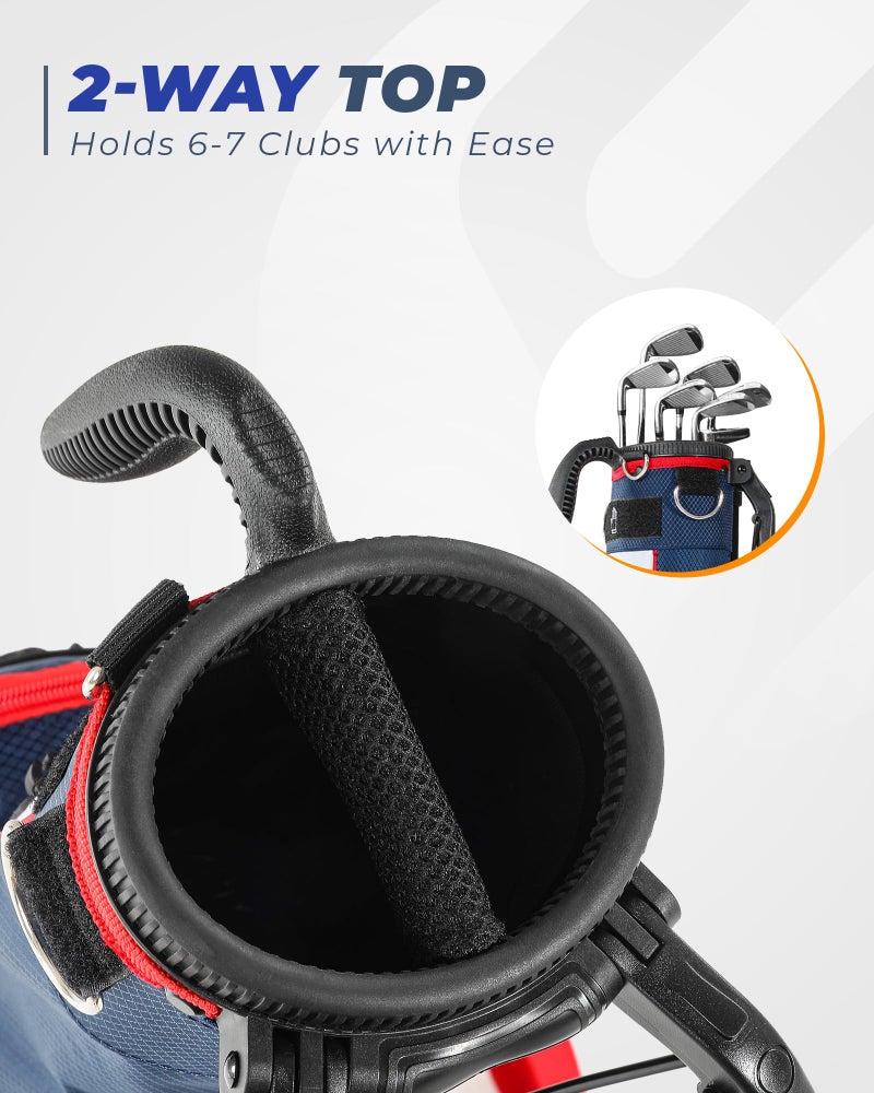 Sturdum Golf Lightweight Stand Bag, Portable Golf Carry Bag with Insulated Cooler Pocket, Easy to Carry and Ideal for Driving Range, Pitch n Putt, Par 3, Executive Courses - Image 3