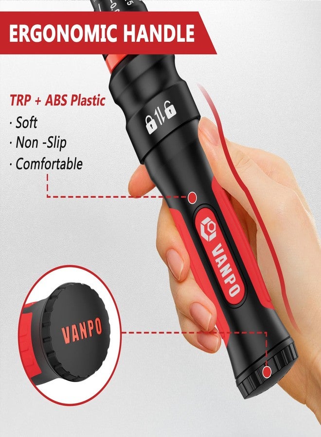 VANPO Torque Wrench 1/2-Inch Drive, 30-250 ft.lb/40.7-339 Nm, 21.65“, 72 Tooth, TRP+ABS Plastic Handle, Heavy Duty Wrench for Automotive, Truck, and Industrial Machinery Repairs - Image 5