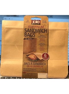 joie Aluminum Sandwich Bags 6 Pcs Pack  - Image 2