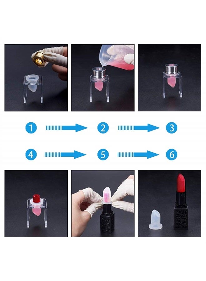 AHANDMAKER 16 Style Lipstick Mold Silicone DIY Makeup Cosmetics Lipstick Mould for DIY Lipstick Lip Cream Making Lipstick Fix - Image 4