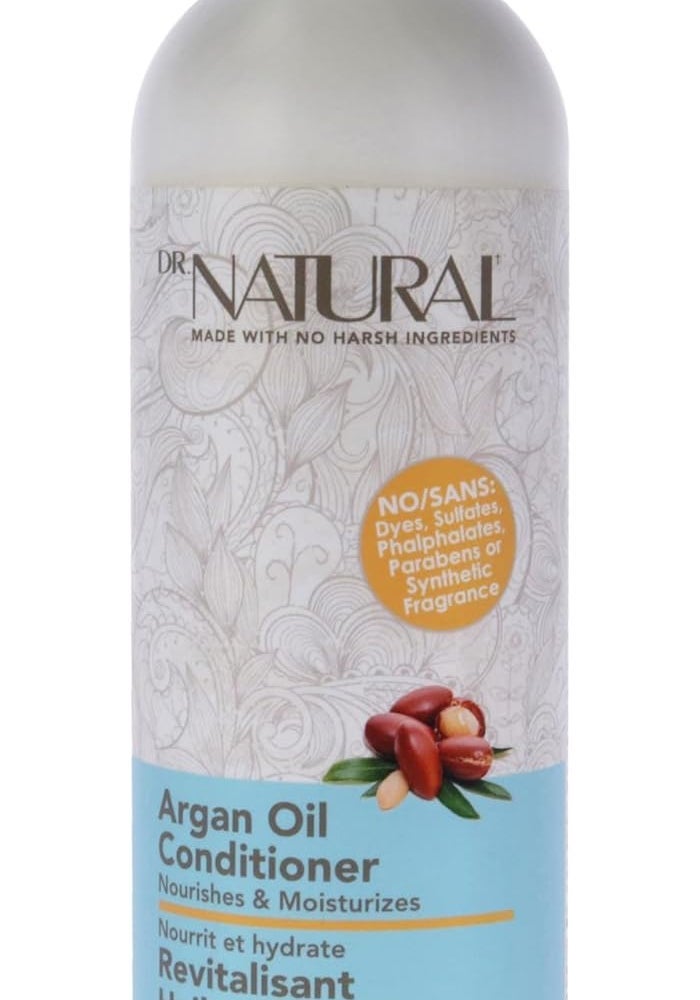 Dr. Natural Nourishing Argan Oil Hair Conditioner - Hydrating Conditioner for All Hair Types - 473 ml - Image 1