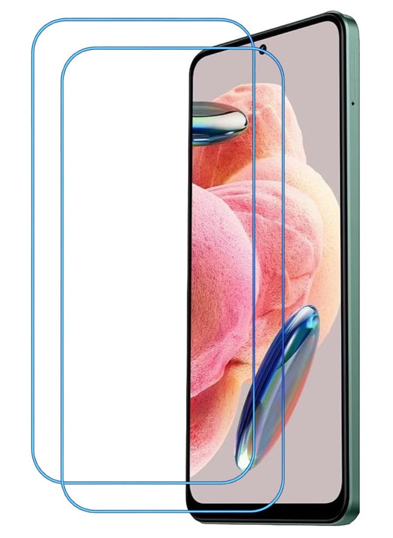 ACLIX 2 Pieces Antistatic ESD Dustproof Premium Quality High Definition Clear Tempered Glass Screen Protector Designed For Xiaomi Redmi Note 12 - Image 1