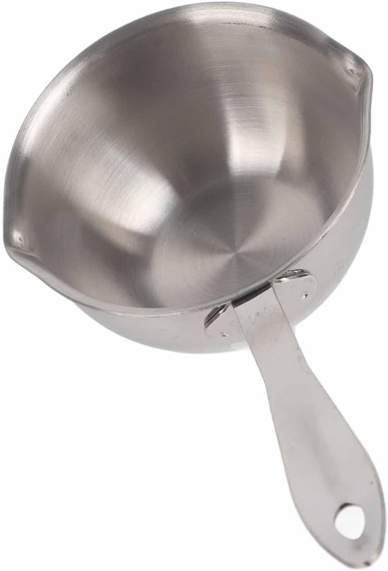 Butter Warmer Pot, Stainless Steel Induction Butter Warmer with Flat Bottom and Pour Spouts, for Melting, Cheese, Chocolate, Heating Milk and Soup (150ML) - Image 3