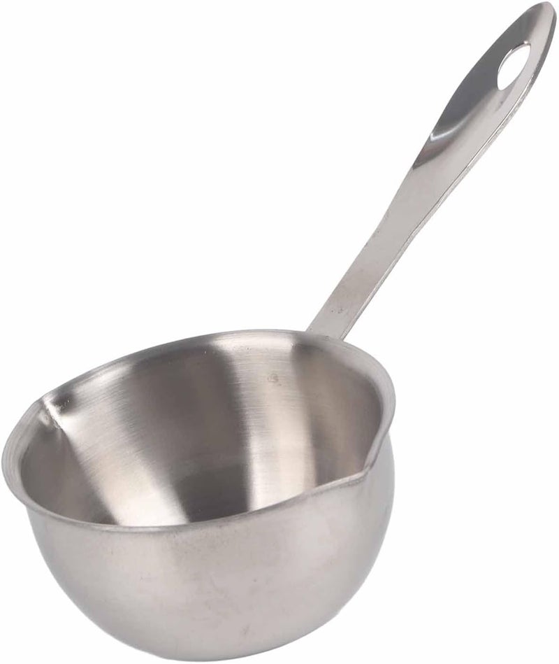 Butter Warmer Pot, Stainless Steel Induction Butter Warmer with Flat Bottom and Pour Spouts, for Melting, Cheese, Chocolate, Heating Milk and Soup (150ML) - Image 1