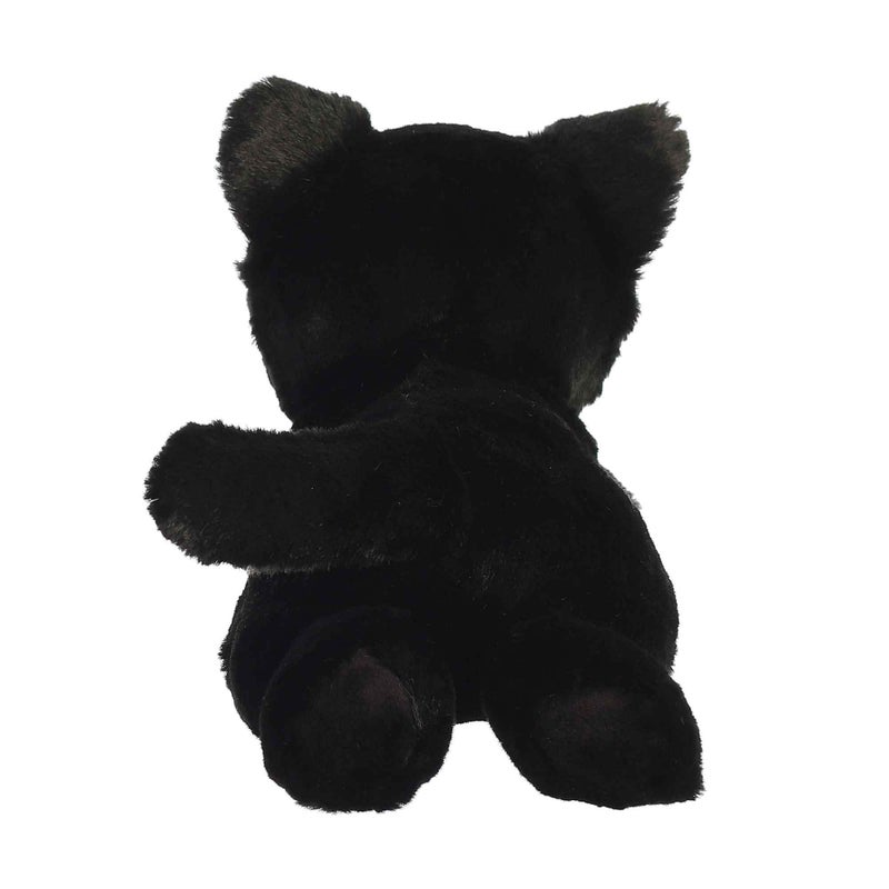 AuroraÂ® Adorable Mini Flopsieâ„¢ Twilight Catâ„¢ Stuffed Animal - Mini Companions Ready for Playful Adventures - for Kids All Ages, Toddlers, Adults, and Families - Black 8.5 Inches - Image 4