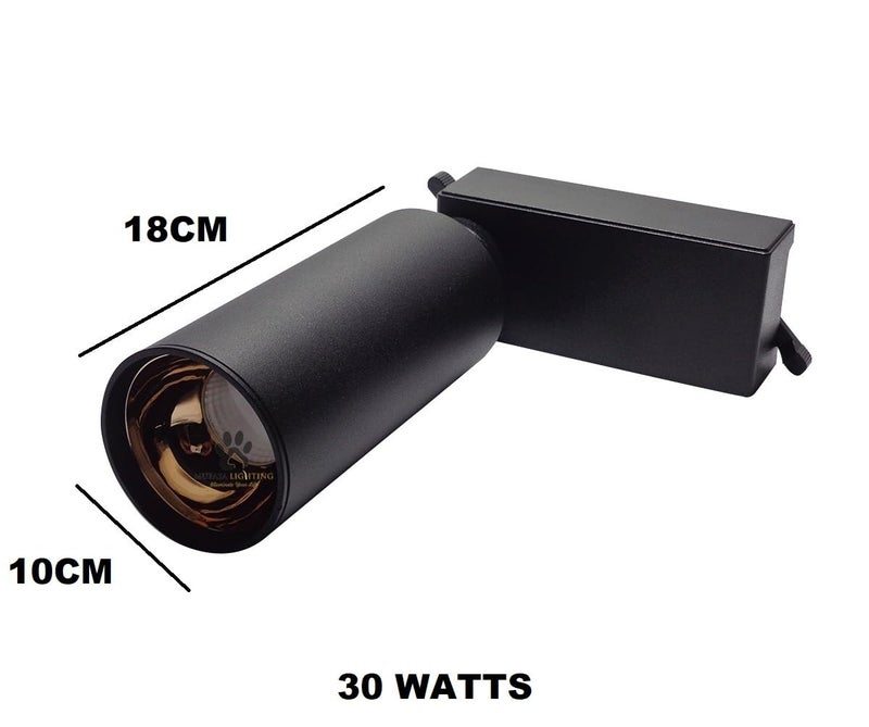Mufasa 30 Watts Black Body Gold Finish LED Track Light Spot Light/Focus Light (for Track/TrackRail System) | Track Rail NOT Included | (Warm White) - Image 3