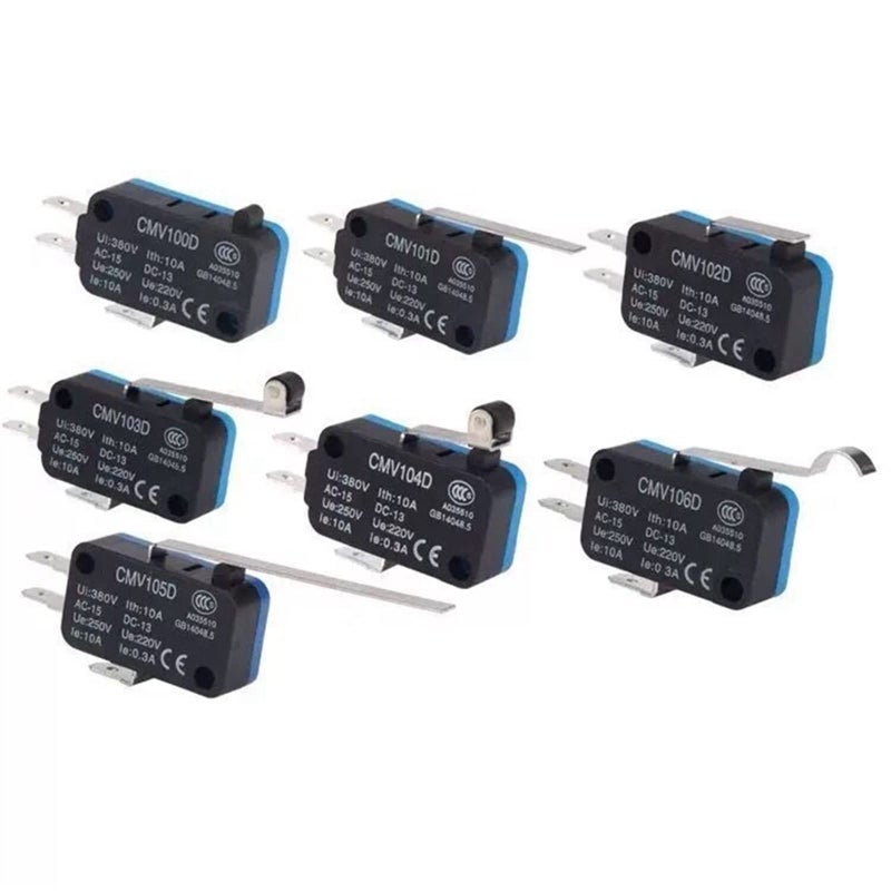 سلسلة CMV10 مفتاح صغير 1NO 1NC 10A مفتاح تحكم مصغر سريع الفعل من CMV100D إلى CMV106D - Image 2