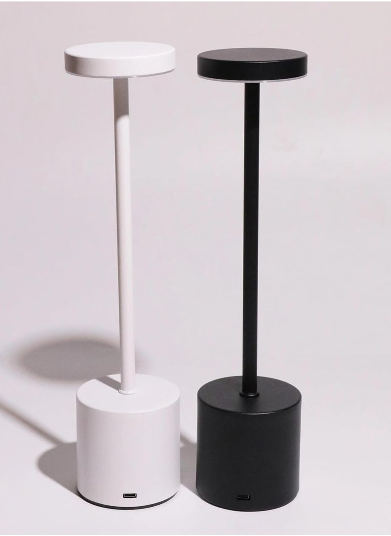VIO Portable LED Table Desk Lamp Bedside Night Light with Touch Sensor 3 Color Rechargeable Cordless Lamp for Kids Nursery Dimming for Home Bedroom Nursery Restaurant Bar Black Matt  - Image 4