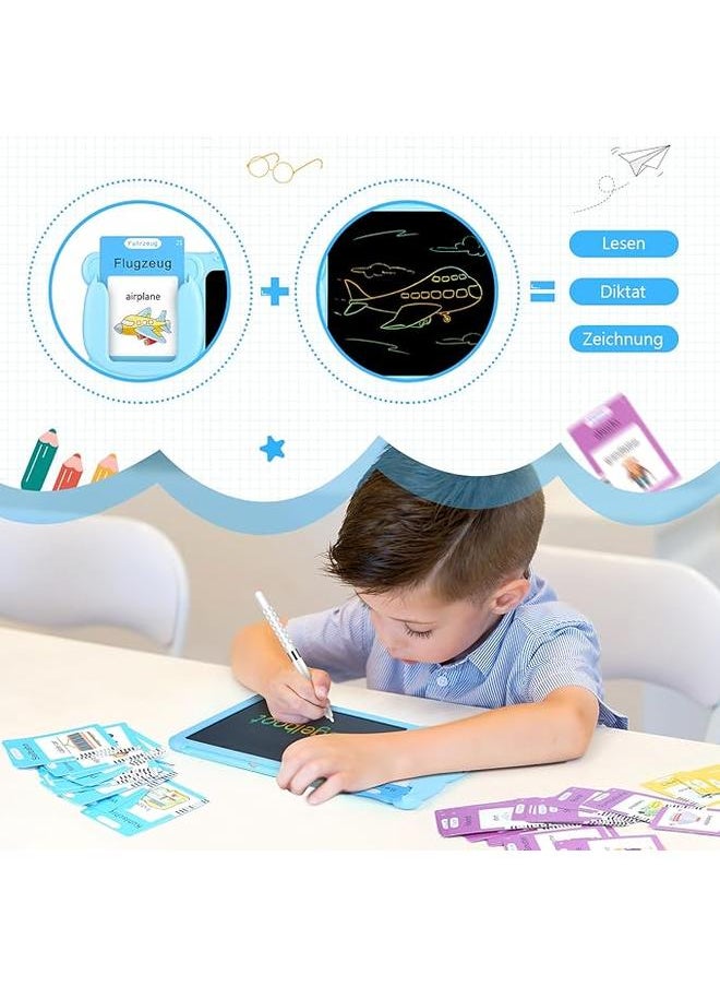 Talking Flash Cards, Interactive Learning Toy for Children 1-6 Years Old, 255 Sheets, 510 Words Talking Flash Cards, English-German Bilingual Learning Toy  - Image 4