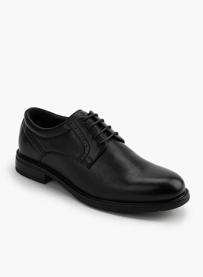 دوتشيني Solid Lace-Up Derby Shoes