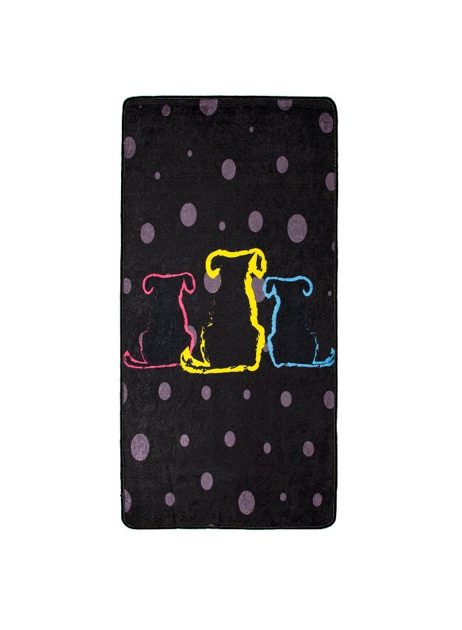 بيج ديزاين سجادة ممر قابلة للغسل بمقاس 60×130 سم، بقاعدة مانعة للانزلاق، لا تتساقط منها الألياف، مصنوعة من البوليستر المضاد للبكتيريا، مناسبة للحيوانات الأليفة، مثالية للاستخدام الداخلي في غرفة المعيشة أو الممر أو غرفة النوم. - Image 2