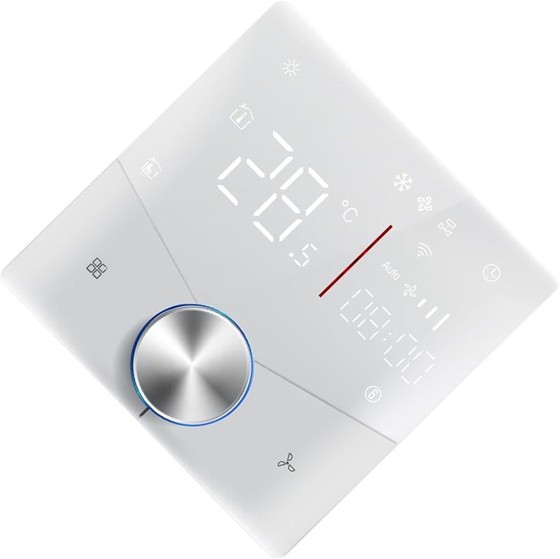 Programmable WiFi Thermostat Touch Screen Digital Display For Air Conditioner White - Image 5