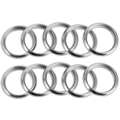 AOIT 10 Pcs M16 Oil Drain Plug Gaskets Crush Washers Seals Rings Fits for S ubaru Outback Legacy Impreza Forester BRZ XV Crosstrek Replacement for The Part 803916010 Used for Oil Change - Image 1