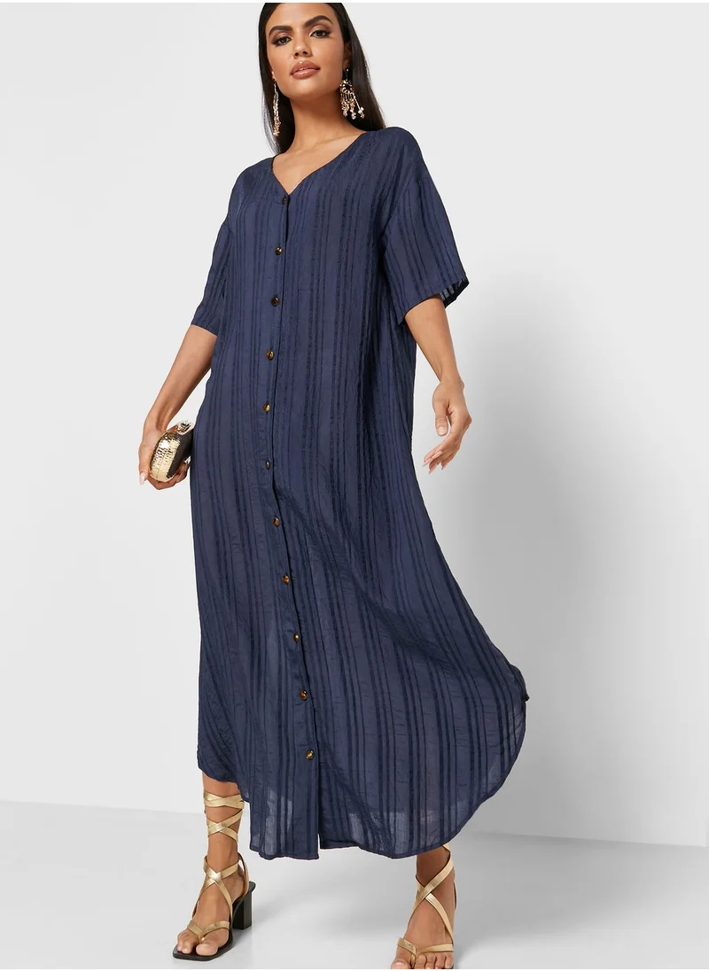 Khizana Button Down Midi Dress