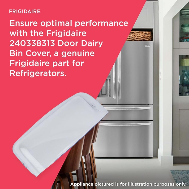 Frigidaire 240338313 Door Dairy Bin Cover for Refrigerators Clear - Image 4