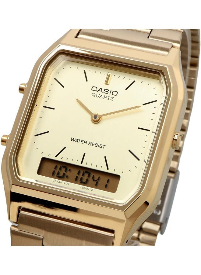 CASIO ساعة كاسيو أنالوج ديجيتال كوارتز، سلسلة فنتاج، AQ-230GA-9DMQ - Image 2