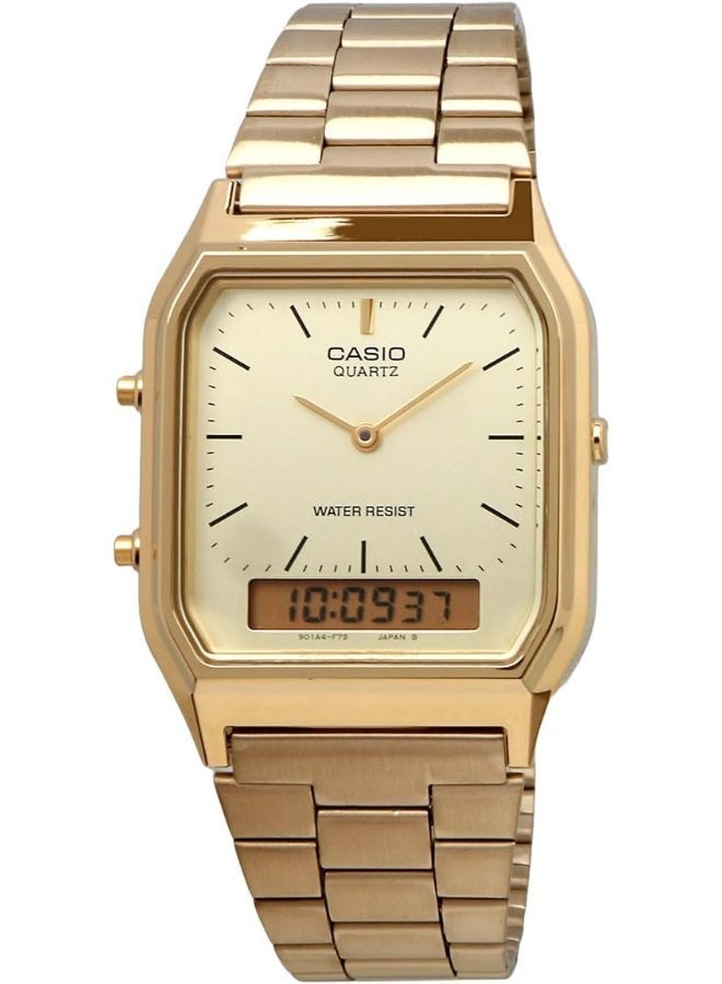 CASIO ساعة كاسيو أنالوج ديجيتال كوارتز، سلسلة فنتاج، AQ-230GA-9DMQ - Image 1