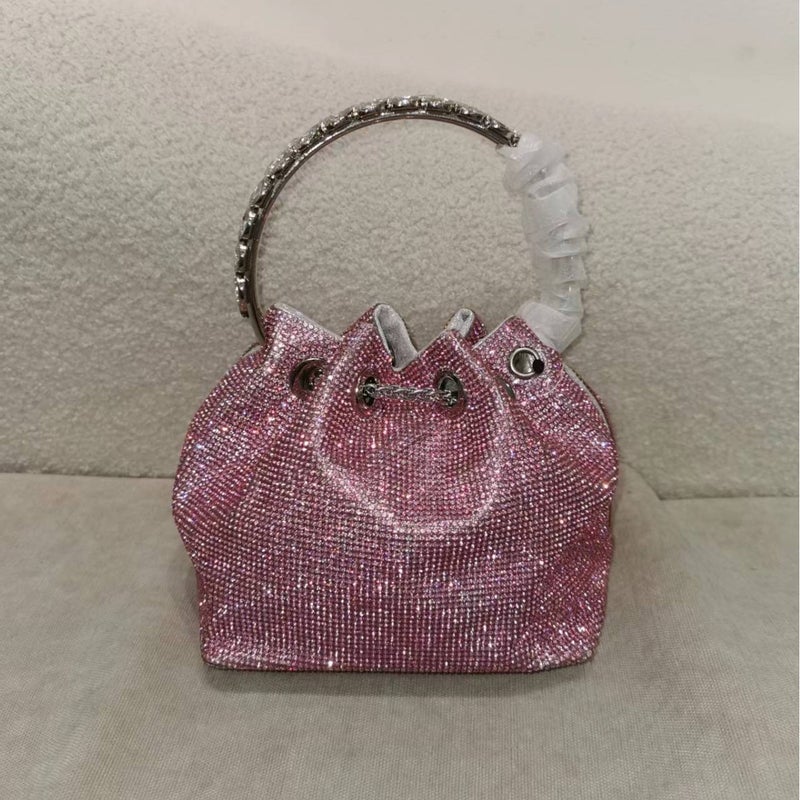 2025 Shenglu Export Small Fragrant Style Pebbles Colorfulful Bucket Drawstring Women'S Satchel Shoulder Chain Bag - Image 2