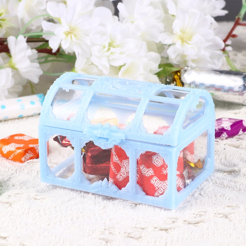 10pcs Candy Box Treasure Chest Shape Sugar Containers Holder Storage Case Party Supplies for Wedding ( ) - Image 4