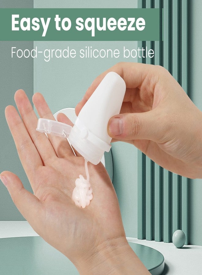 RONRONS Silicone Travel Bottles, Squeeze Salad Dressing Bottles, 1oz Condiment Squeeze Bottles Sauce Containers for Lunch Box (2 Pieces) - Image 5