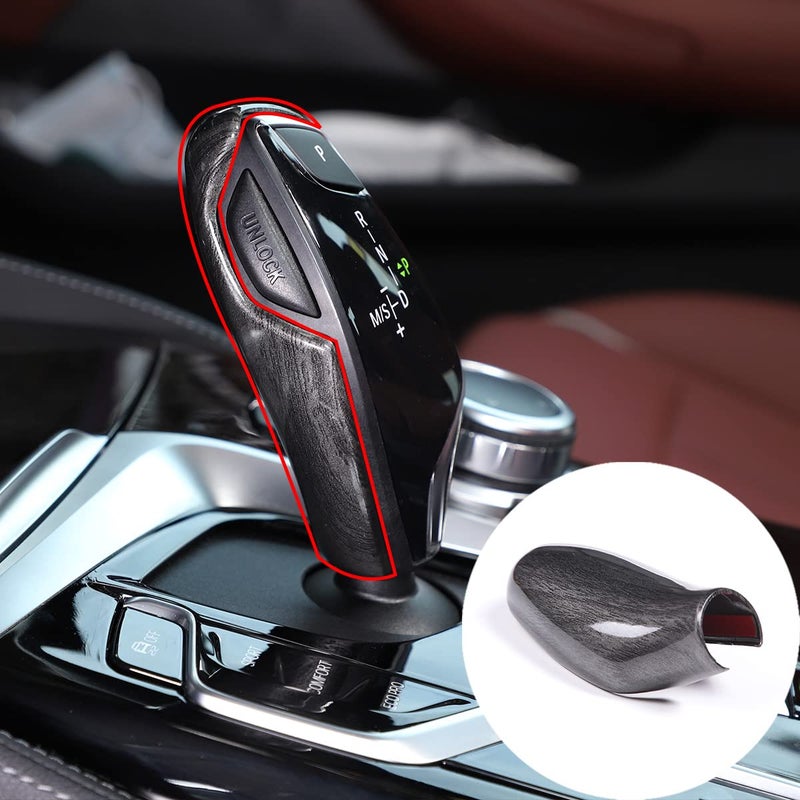 تينيكي كروم ABS لسيارات بي إم دبليو 5 6 7 سلسلة G11 G12 G30 غطاء زخرفي لمقبض نقل الحركة متوافق مع بي إم دبليو X3 X4 G01 G02 2016 2017 2018 2019 2020 2021 ملحقات داخلية لليسار الأسود بتصميم خشبي