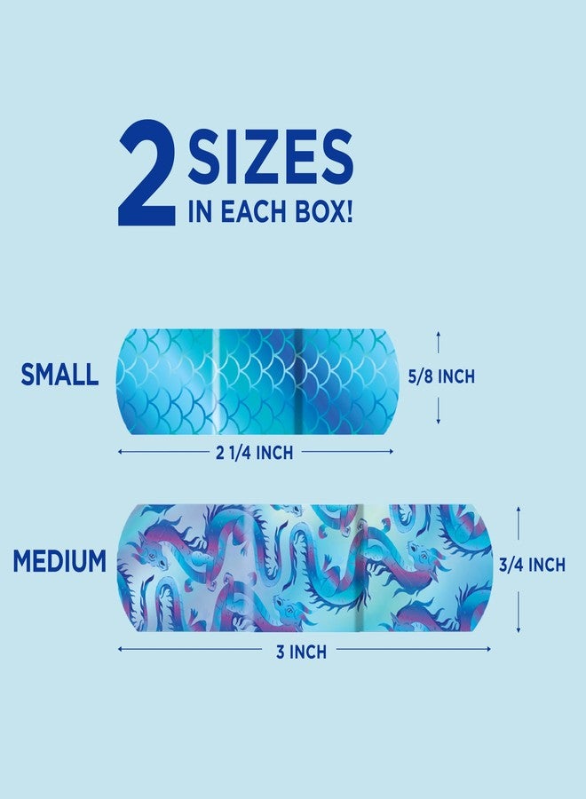 BAND-AID Brand Flexible Fabric Adhesive Bandages, Comfortable Protection & Wound Care for Minor Cuts, Scrapes & Burns, First Aid Kit Essential, Iridescent Magic Shimmer Design, Assorted Sizes, 40 Ct - Image 5
