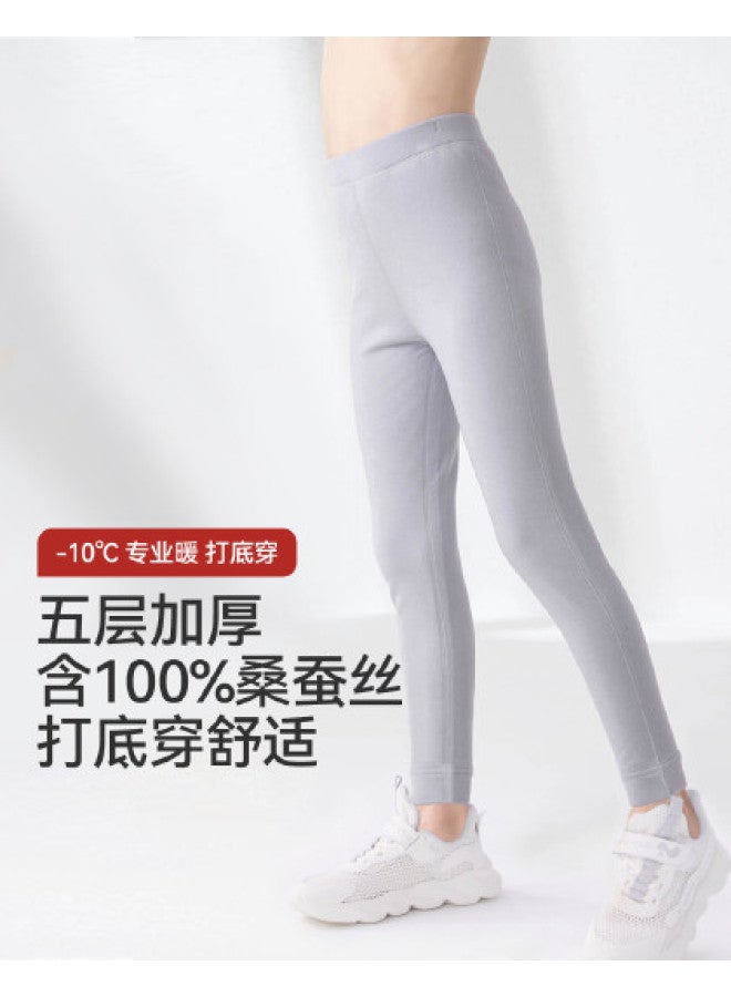 Long time companion 5-layer Thick Warm Boys & Girls Thermal Underwear Coldproof Winter Pants - Image 1