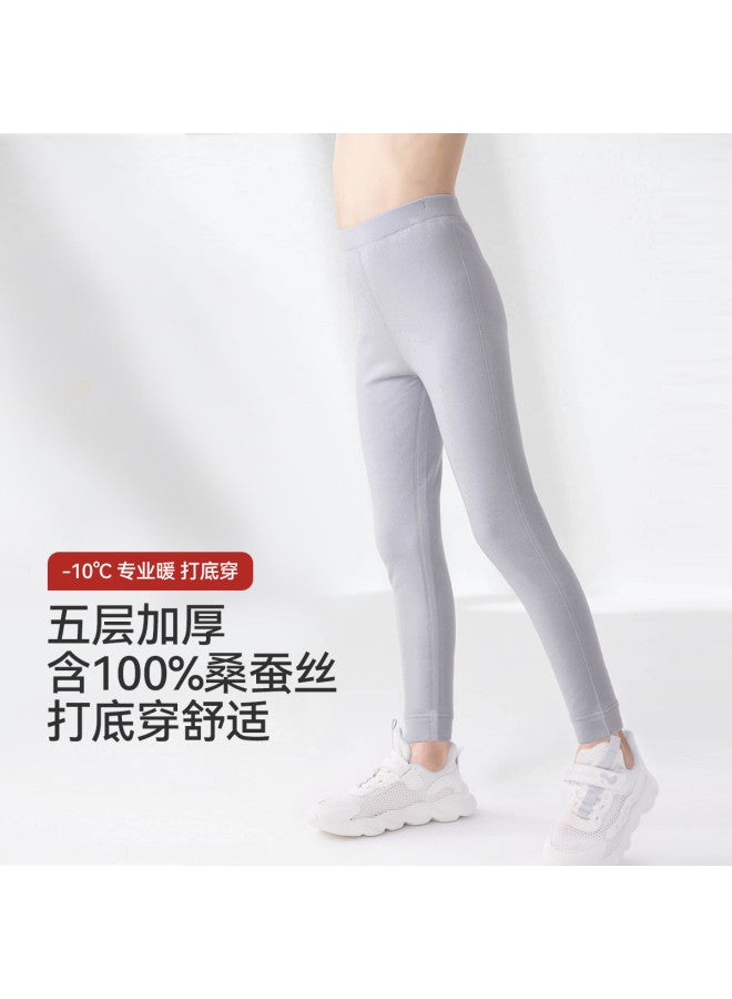 Long time companion 5-layer Thick Warm Boys & Girls Thermal Underwear Coldproof Winter Pants - Image 3