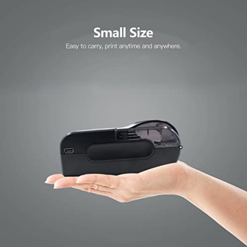 58mm Mini Thermal Printer Wireless Label Receipt Shipping Express Printer USB BT Connection Support ESC/POS Command compatible with WINDOWS Android iOS for Supermarket Store Restaurant - Image 3
