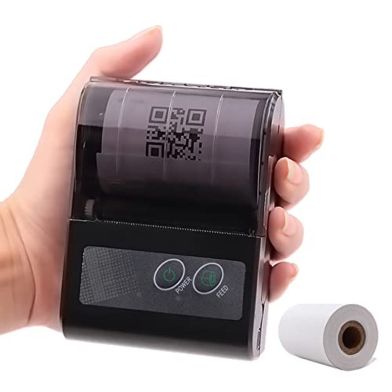 58mm Mini Thermal Printer Wireless Label Receipt Shipping Express Printer USB BT Connection Support ESC/POS Command compatible with WINDOWS Android iOS for Supermarket Store Restaurant - Image 4