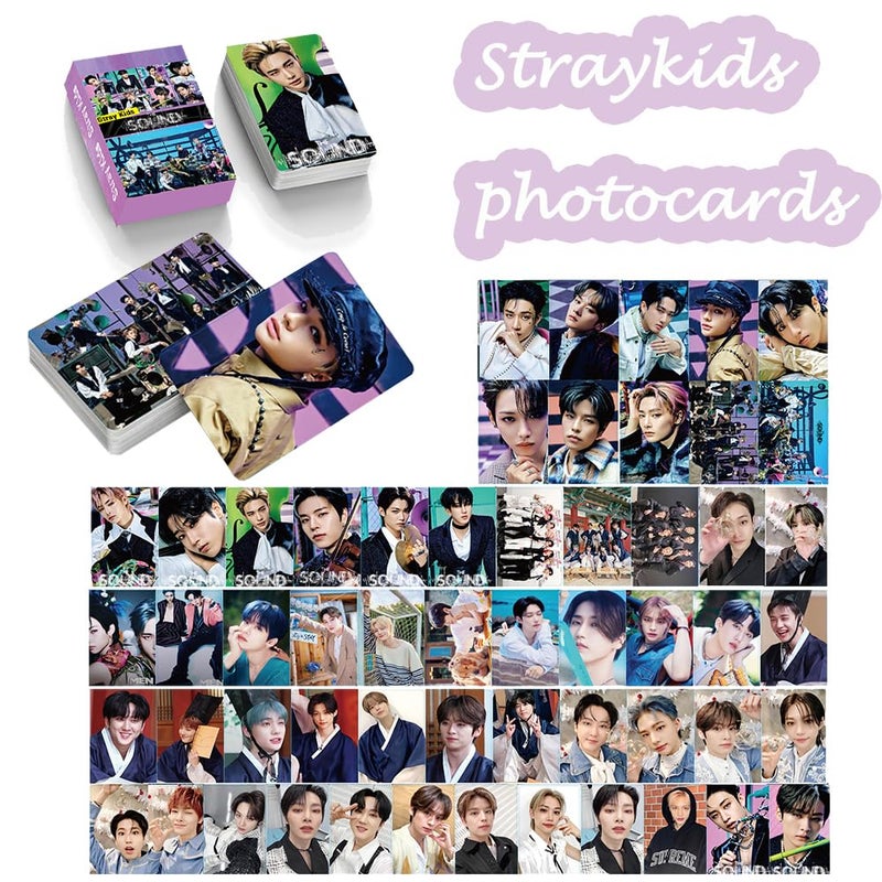 Hymik Straykids Album Merch Set For Fans Straykids Album Set Including Straykids Photocards  Straykids Stickers Skz Pins  Lanyard 2 Pcs Phone Ring Holder Keychain Drawstring Bag For Fans Women - Image 2