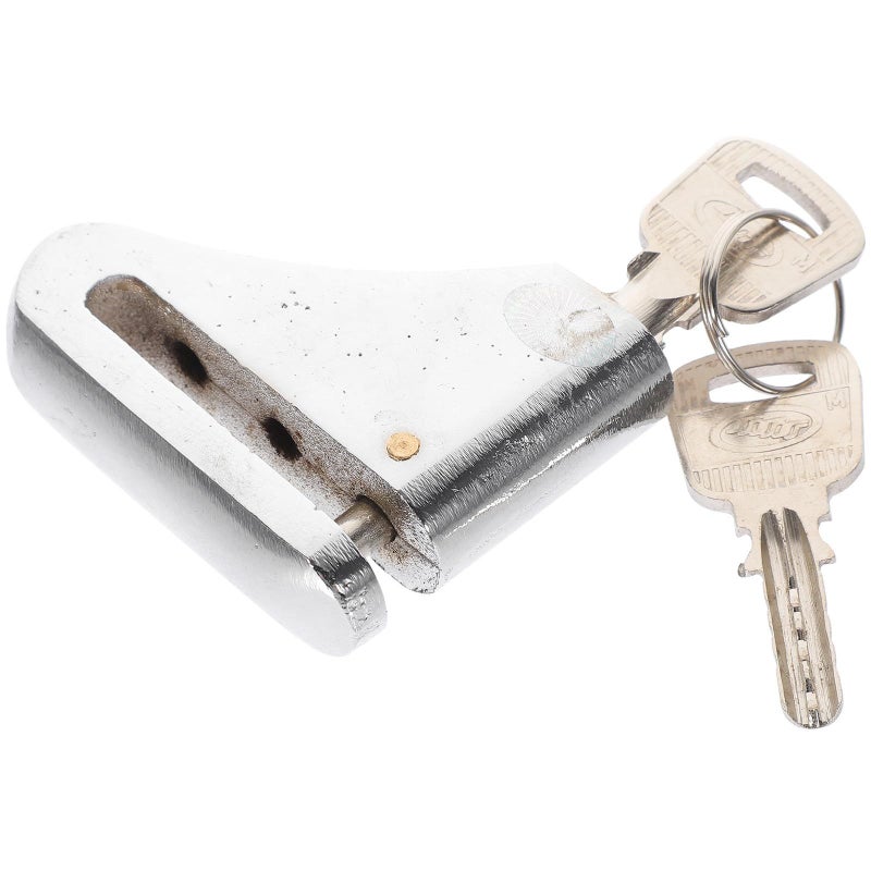 Heavy Duty Motorcycle Disc Brake Lock Silver Anti Theft for Mountain Bikes Outdoor Cycling - Image 2