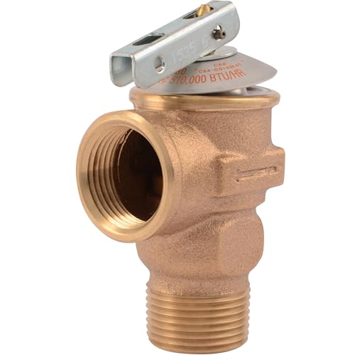 Cash Acme 3/4 Inch F-30 Safety Relief Pressure Release Valve, Brass Plumbing Fitting, 20166-0030 - Image 1