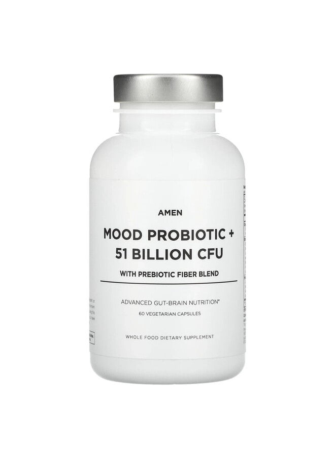 Codeage Mood Probiotic +, With Prebiotic Fiber Blend, 60 Vegetarian Capsules  - Image 1
