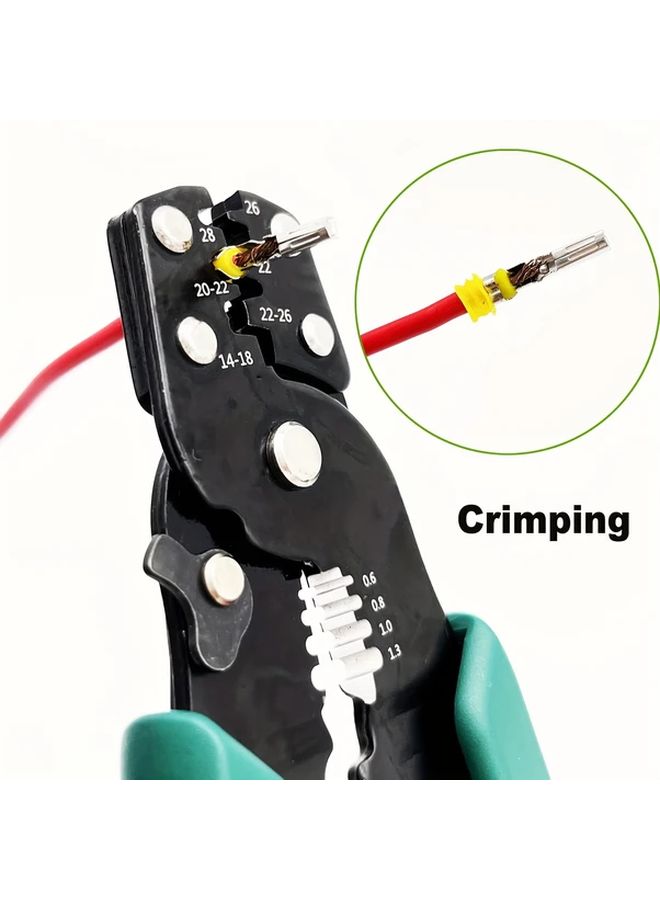 Professional Wire Crimping Tool Cutting Stripping Crimping 26 10 AWG Ergonomic Handle 1pc - Image 3