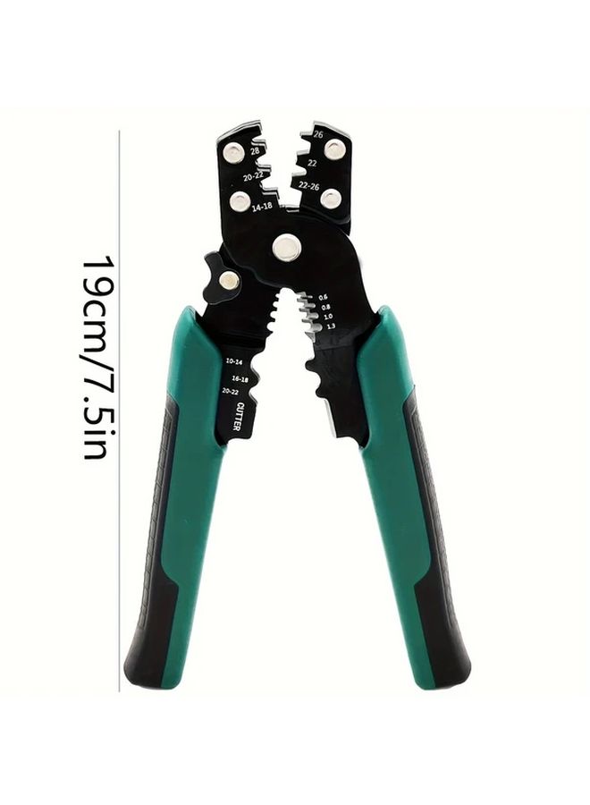Professional Wire Crimping Tool Cutting Stripping Crimping 26 10 AWG Ergonomic Handle 1pc - Image 2