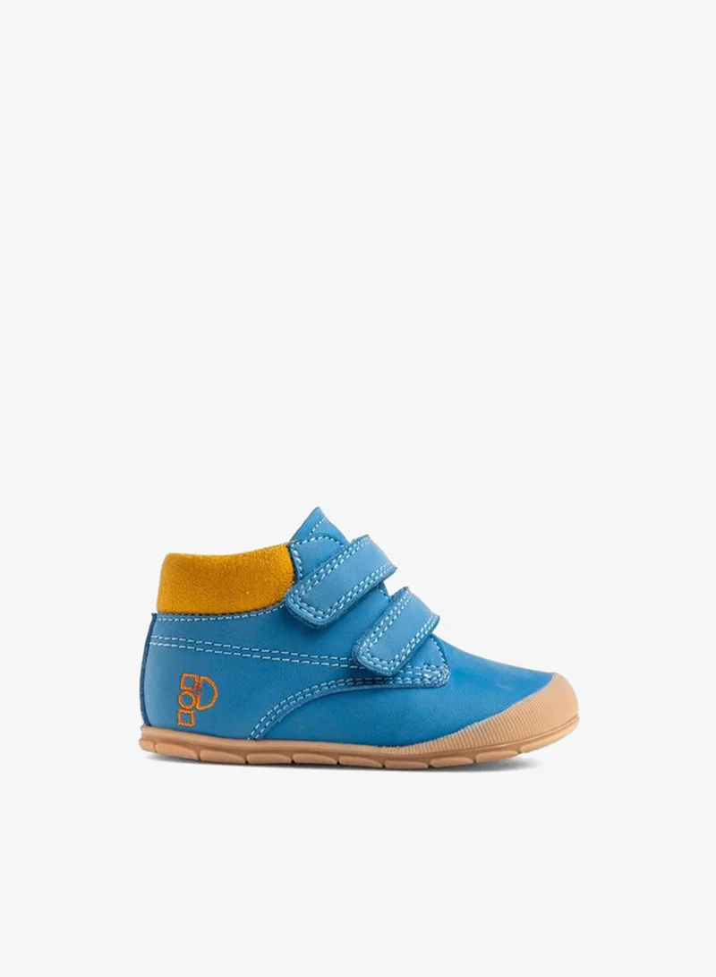 Pablosky Leather Baby Booties With Hook And Loop Closure