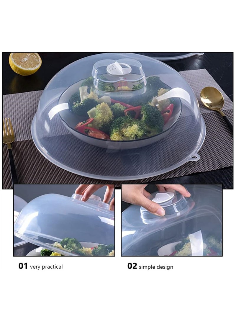 Excefore غطاء طعام 2 قطع قبة غطاء طبق ميكروويف واقي غطاء حامي للذباب الجبن الزبدة كعكة غطاء قبة غطاء رش للطعام الطبخ في الهواء الطلق - Image 5