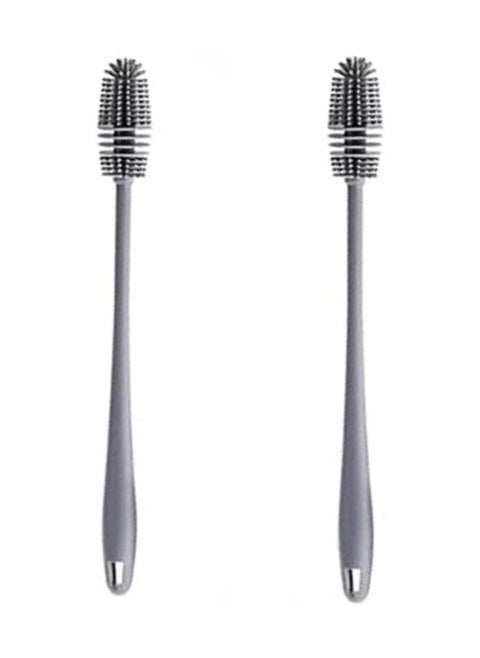 Morovik Long Bottle Cleaning Brush For Washing Water Bottle, Narrow Neck Containers, Hydro Flask, Vacuum Sports Bottle, Vase And Glassware (Pack Of 2)