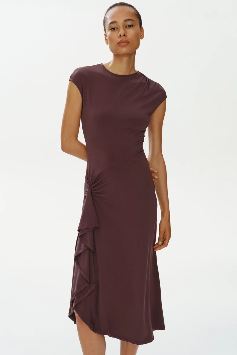 H&M  Draped-panel jersey dress for Women | Best Price UAE