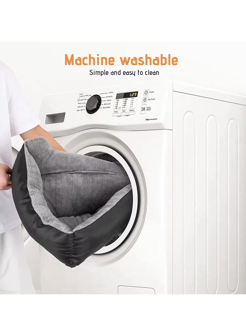 Large Dog Bed, Super Soft Dog Bed Mattress, Washable Pads Room, 70 * 55cm Soft Plush Faux Fur Rectangle Sleeping Pet Bed, All Season Self Warming and Breathable Non-Slip Pet Bed - Image 2