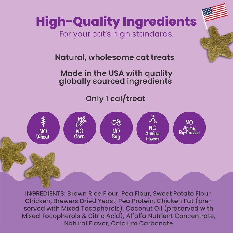 Catstages by Nina Ottosson Purrfect Bitez Natural Crunchy Cat Treats for Puzzles, Toys, Bait Boxes, Training - Made in USA - Authentic Chicken Flavor - 4 oz - Image 3